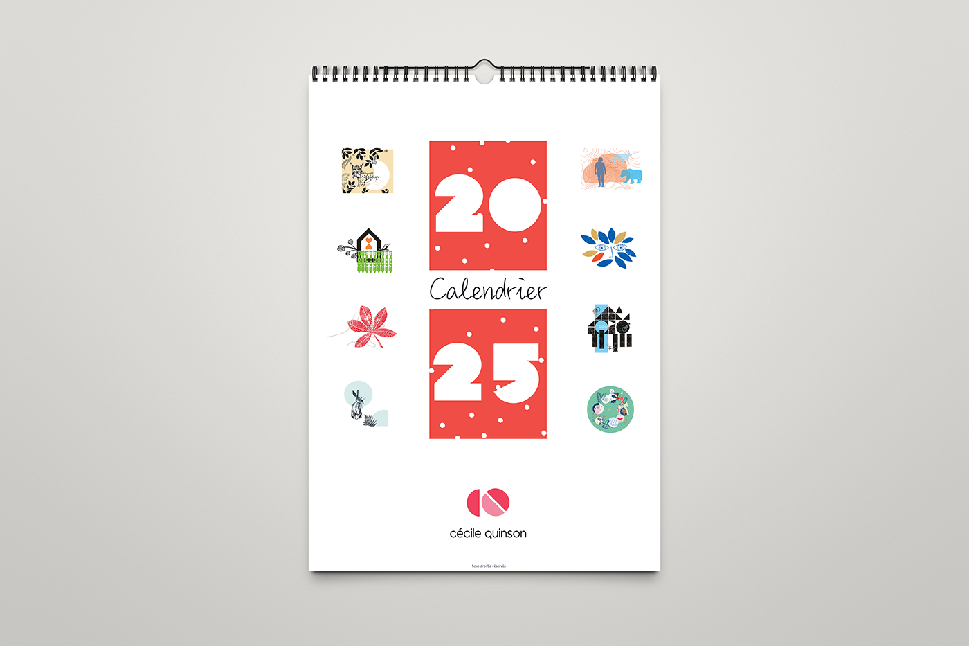 Calendrier illustré 2025